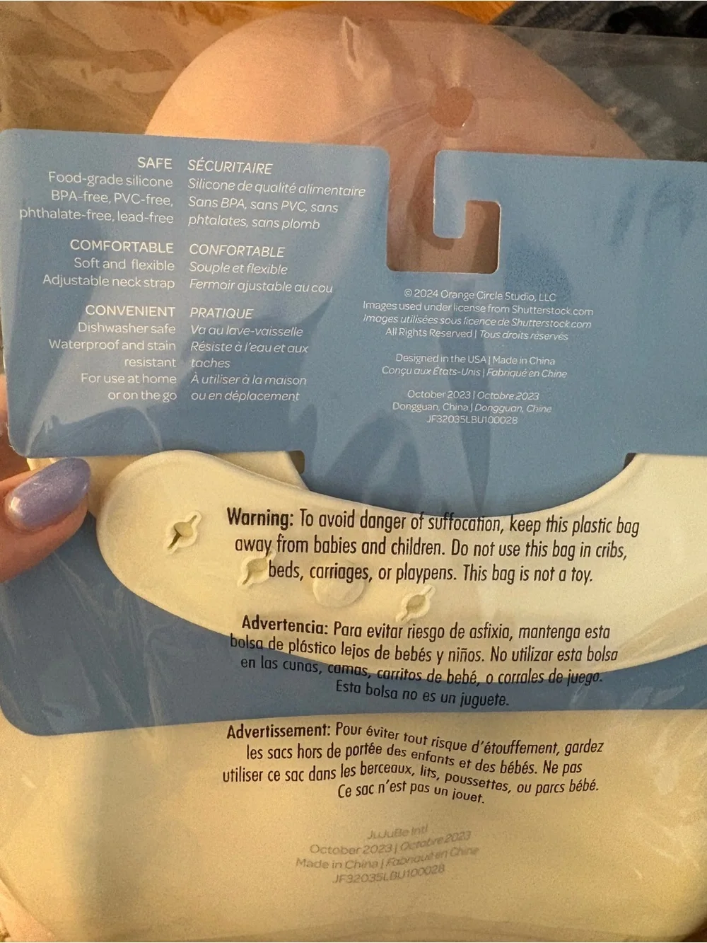 Ju-Ju-Be silicone bib